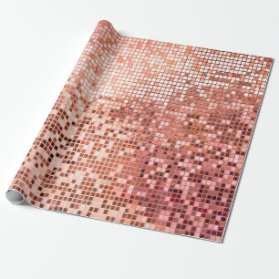 Mosaikfliesen aus rosa Rosa Geschenkpapier