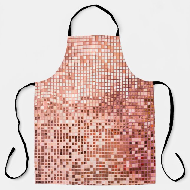 Mosaikfliesen aus rosa Rosa Schürze (Vorderseite)