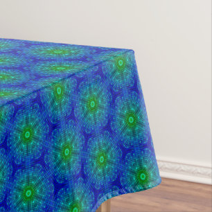 Mosaikfliesen, blau und grün tischdecke