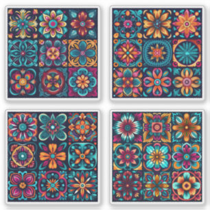 Mosaikfliesen Blume 21 - 24 Aufkleber