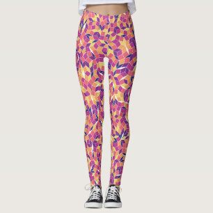 Mosaikfliesen-Muster Leggings