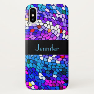 Mosaikfliesen Muster Personalisiert iPhone X Case