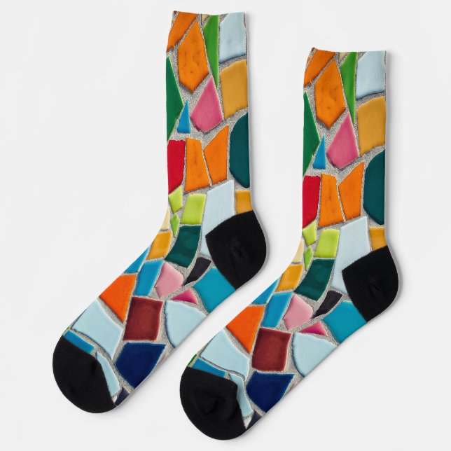 Mosaikfliesen Socken (Linkes Detail)
