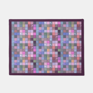 Mosaikfliesen - verunreinigte Farben Fußmatte