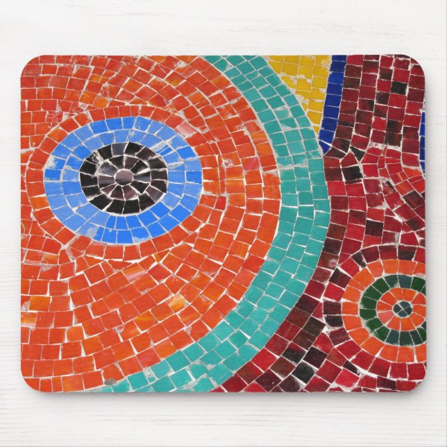Mosaikfliesenkunst Mousepad (Vorne)