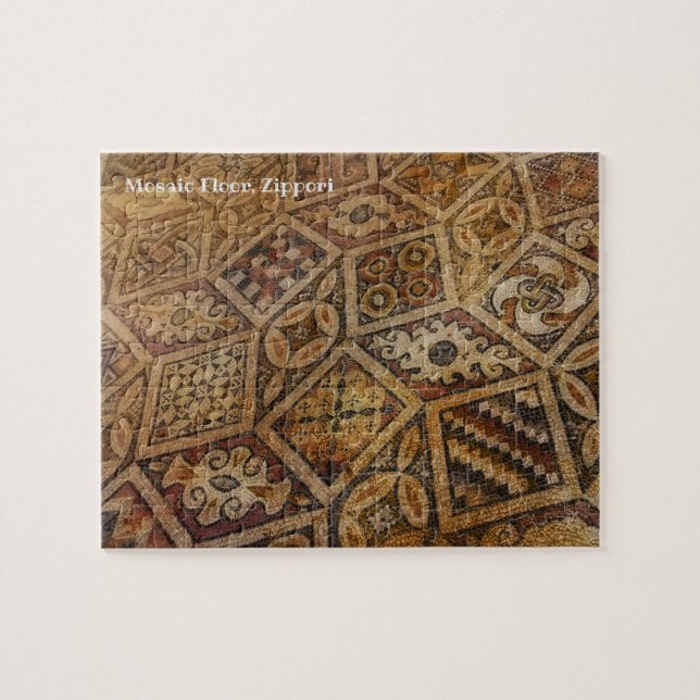 Mosaikfußboden bei Zippori Puzzle (Horizontal)