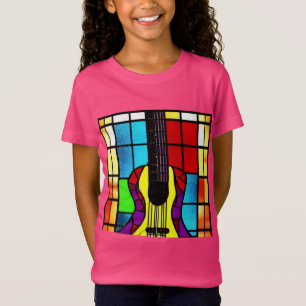 Mosaikgitarre aus Buntglas T-Shirt