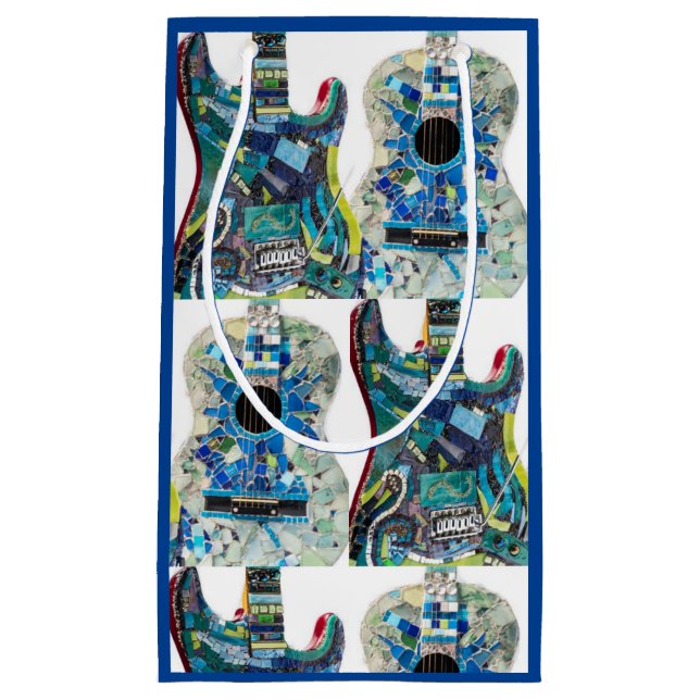 Mosaikgitarre Lover Geschenktasche Kleine Geschenktüte (Vorderseite)