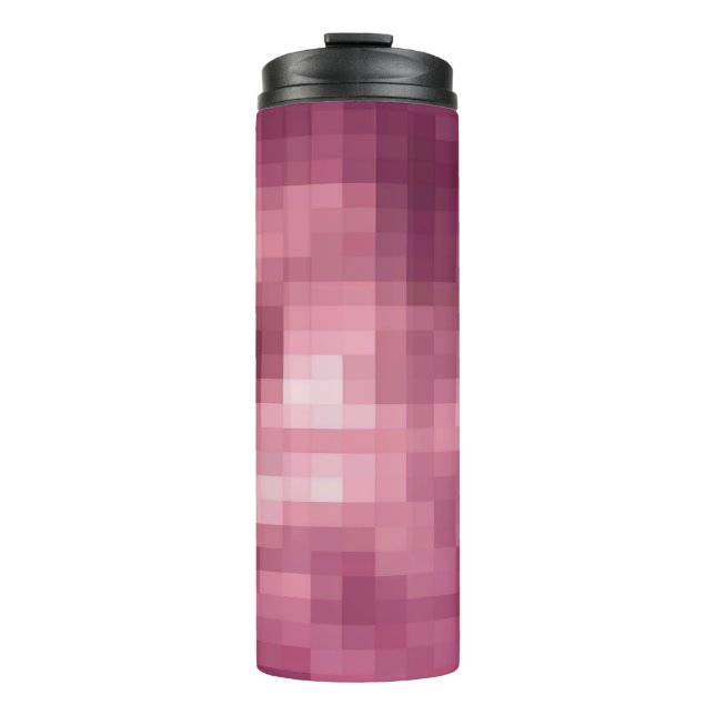 MosaikglasIllusion Pink Thermosbecher (Vorderseite)