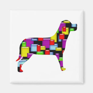 Mosaikhund Magnet