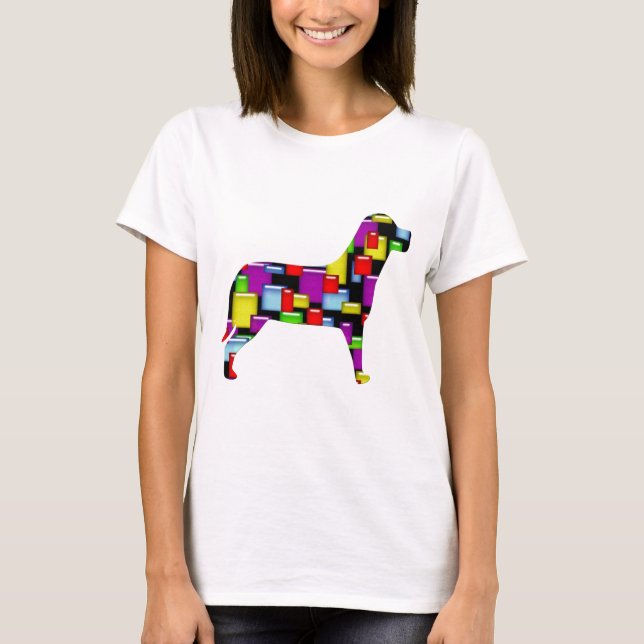 Mosaikhund T-Shirt (Vorderseite)