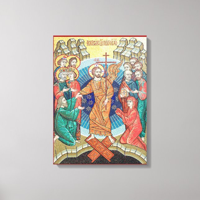 Mosaikikon Leinwanddruck (Vorderseite)