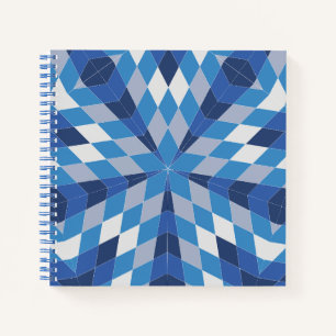 Mosaikische Sternexplosion (Muster) Notizbuch