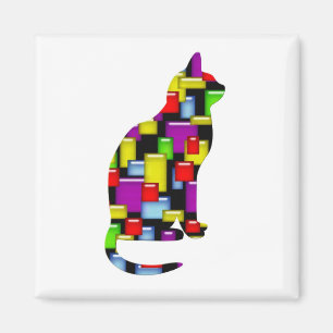 Mosaikkatze Magnet
