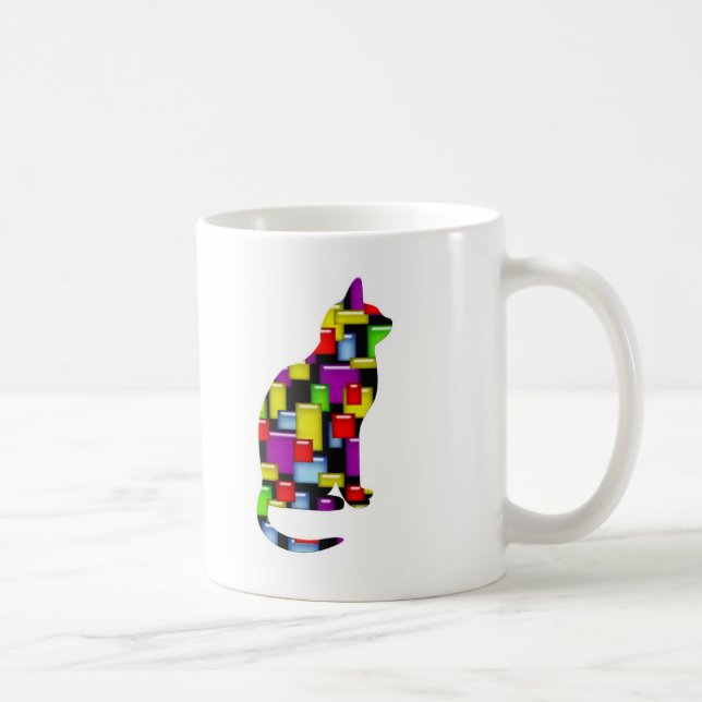 Mosaikkatze Tasse (Rechts)