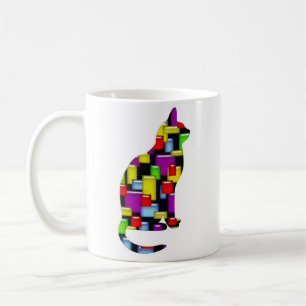 Mosaikkatze Tasse