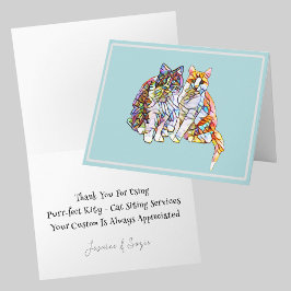 Mosaikkatzen | Vielen Dank für Ihr individuelles T