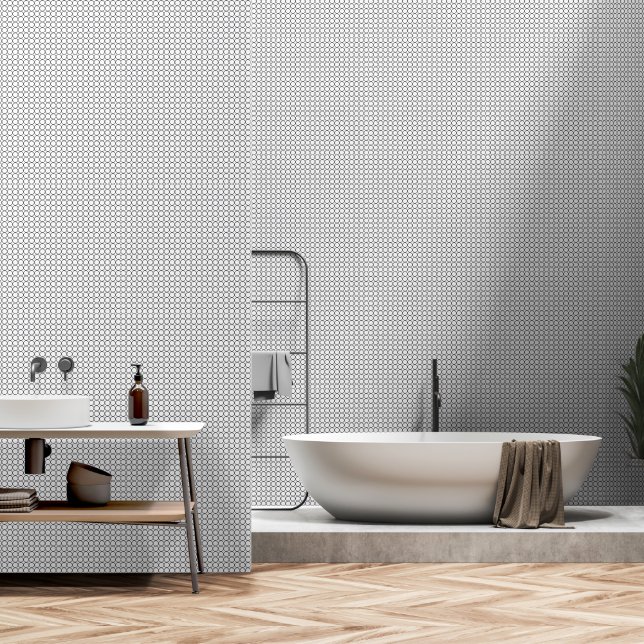 Mosaikkreise Tapete (Badezimmer)