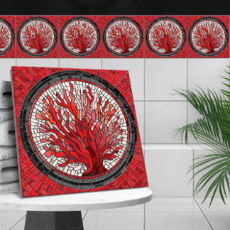 Mosaikkunst des Roten Meeres Fliese