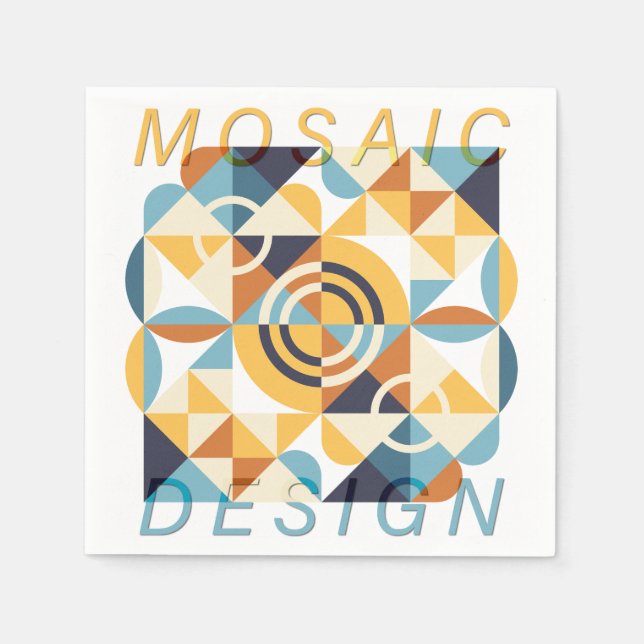 Mosaikkunstmuster Serviette (Vorderseite)