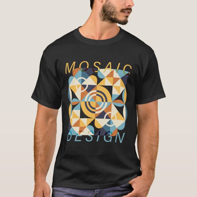 Mosaikkunstmuster T-Shirt (Vorderseite)