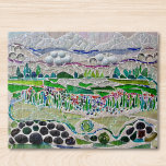 Mosaiklandschaft Puzzle<br><div class="desc">Dieses dekorative Puzzle mit Puzzle ist ein Mosaikbild. Ich habe das originale Mosaik-Design mit Teilen aus farbigem Glas und Kies gemacht. Ich hoffe, dass Ihnen dieses Rätsel gefällt! Original Mosaic Design © Michele Davies</div>
