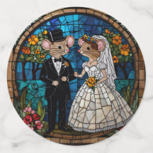 Mosaikmäuse Hochzeitskuppel verklebte Glaswirkung.