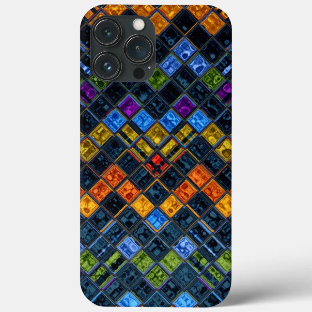 Mosaikmuster aus gefestigtem Glas Case-Mate iPhone Hülle (Rückseite)