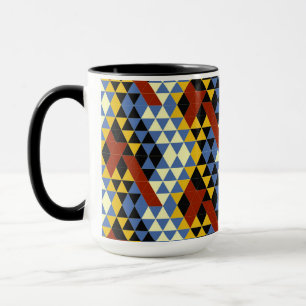 Mosaikmuster der dekorativen geometrischen Fliesen Tasse