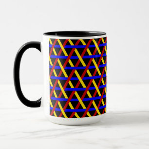 Mosaikmuster der dekorativen geometrischen Fliesen Tasse