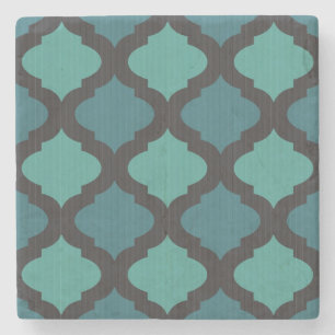 Mosaikmuster im arabischen Stil Steinuntersetzer