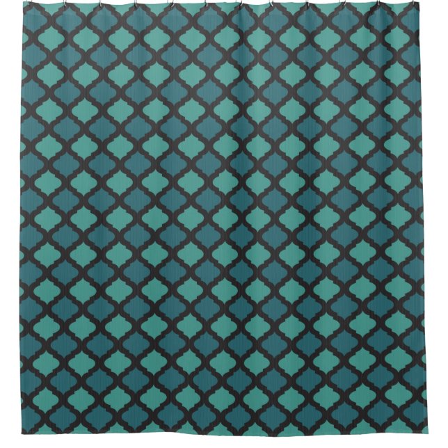 Mosaikmuster in der arabischen Art Duschvorhang (Vorderseite)