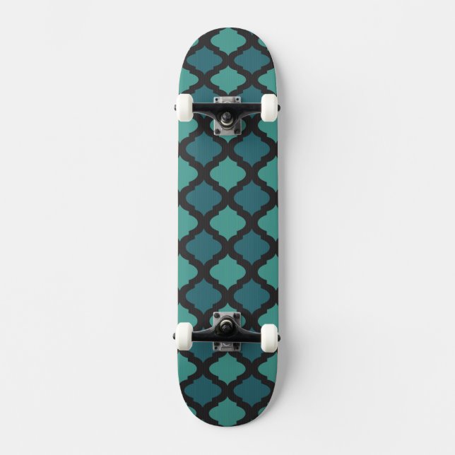Mosaikmuster in der arabischen Art Skateboard (Vorderseite)