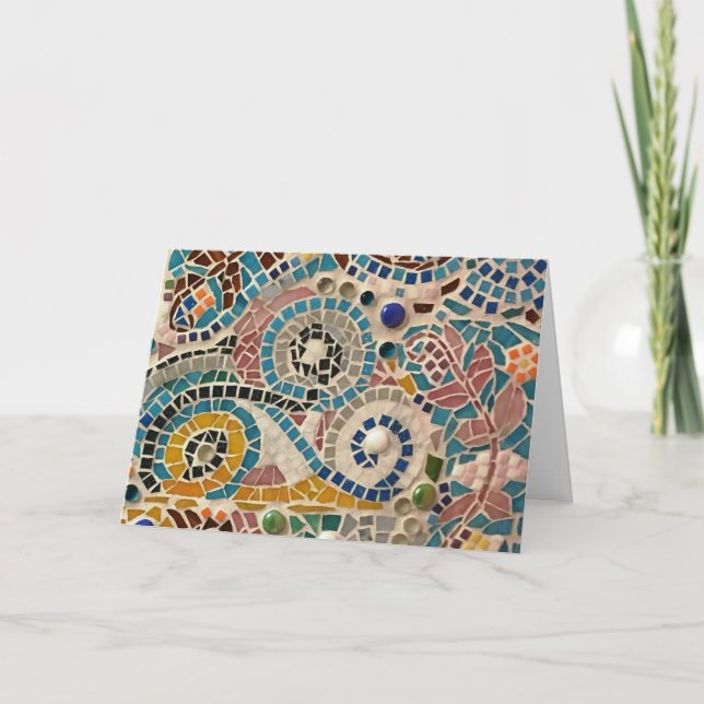 Mosaiknotecard Karte (Vorderseite)