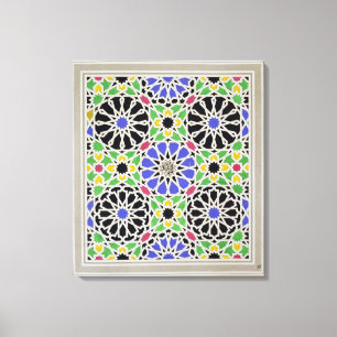 Mosaikplasterung in der Umkleidekabine des Sultans Leinwanddruck
