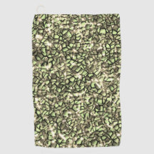 Mosaikschichten in rauem grünem Sepia und glitzern