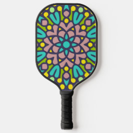 Mosaikstil, Mandala-Muster Pickleball Schläger