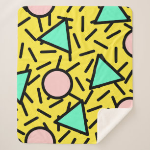 Mosaikstreifen: Retromemphismuster Sherpadecke