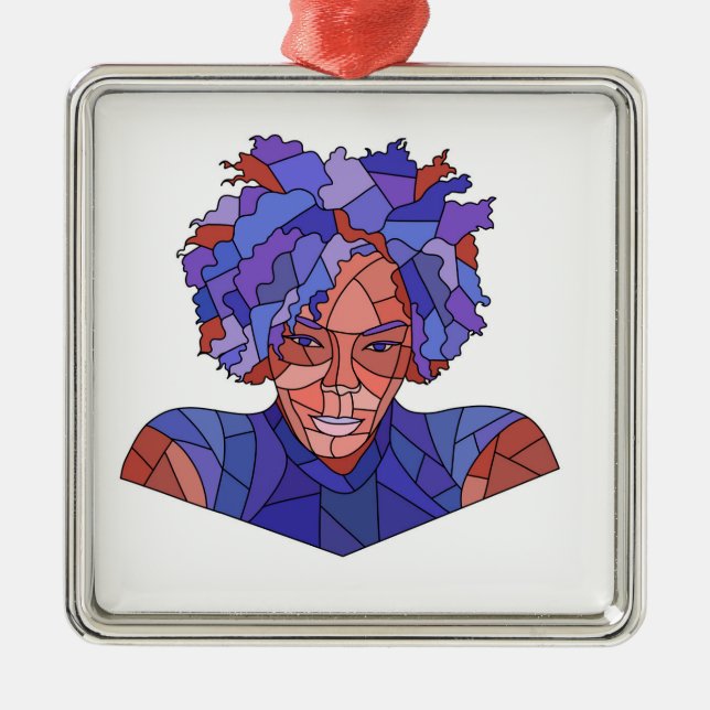 Mosaikverzierung Ornament Aus Metall (Vorne)