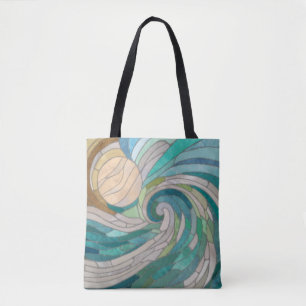 Mosaikwelle und Mond