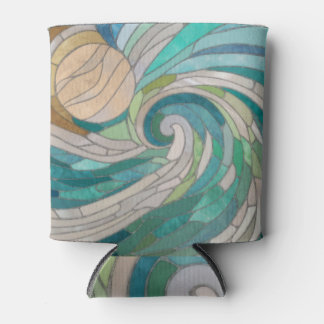 Mosaikwelle und Mond Dosenkühler