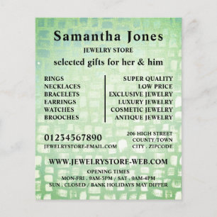 Mosaikwirkung, Juwelierladen Flyer