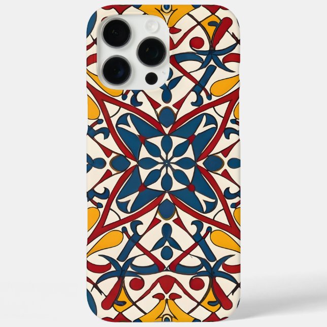 Mosaikzellige, Mandala-Muster Case-Mate iPhone Hülle (Rückseite)