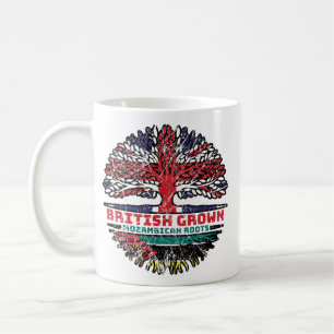 Mosambik - Britische Treuhandflagge Kaffeetasse