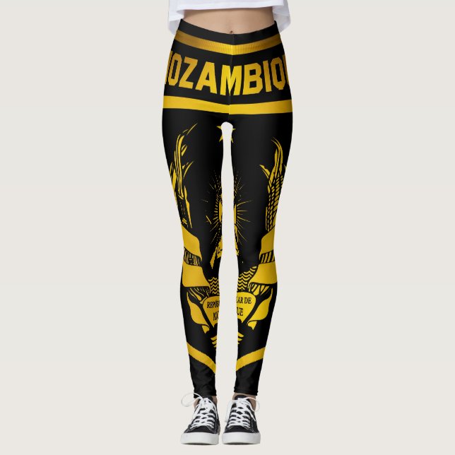 Mosambik-Emblem Leggings (Vorderseite)