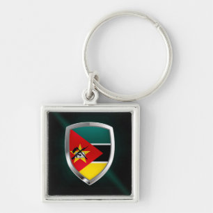 Mosambik-Emblem Schlüsselanhänger