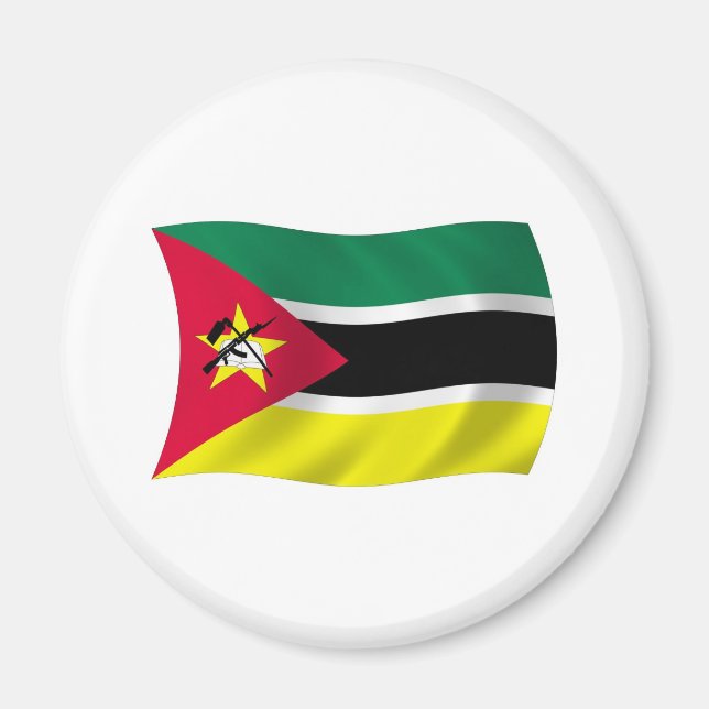 Mosambik Flag Magnet (Vorne)