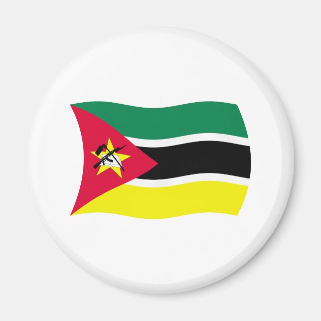 Mosambik Flag Magnet (Vorne)