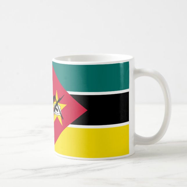 Mosambik Flag-Tasse Kaffeetasse (Rechts)