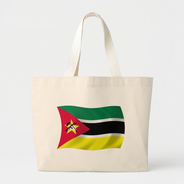 Mosambik Flag Tote Bag Jumbo Stoffbeutel (Vorne)